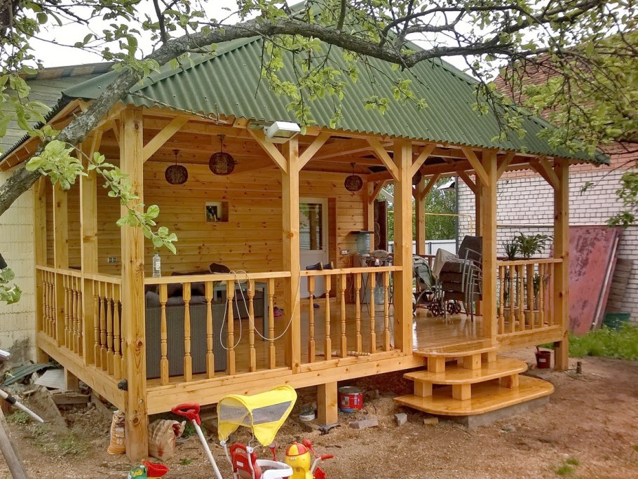 Беседка пристройка