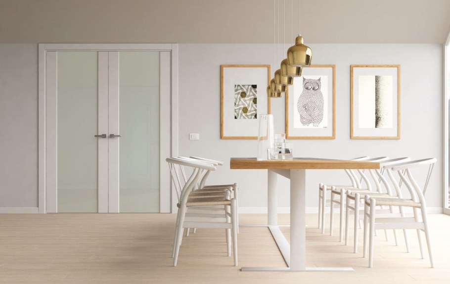 Двери белый клен в интерьере