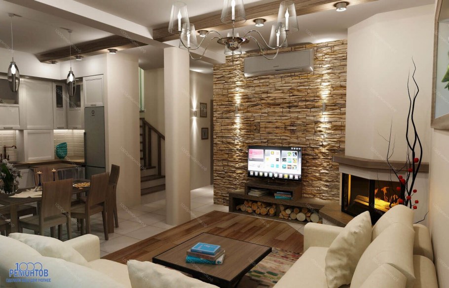 Таунхаус внутри интерьер