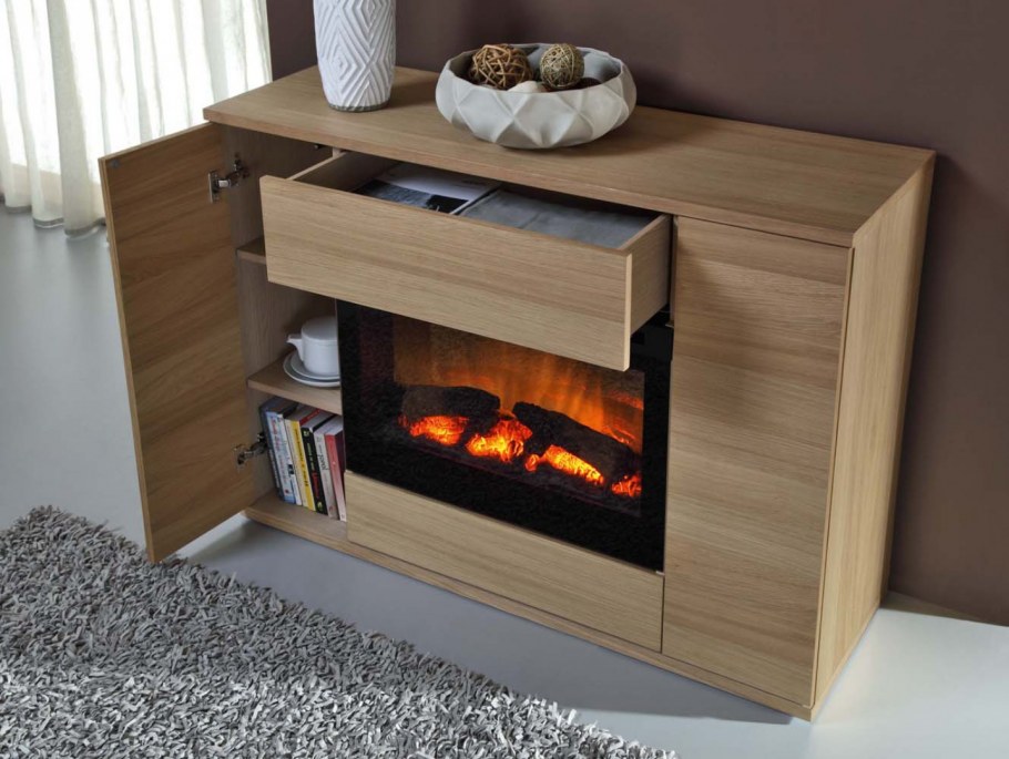 Камин электрический встраиваемый в мебель