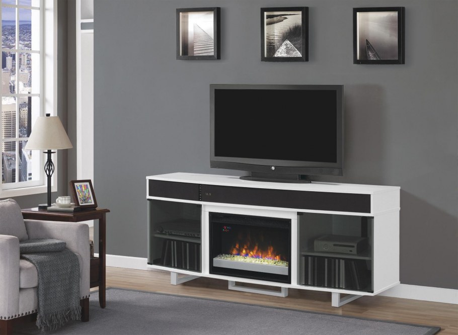 ТВ тумба камин 270см