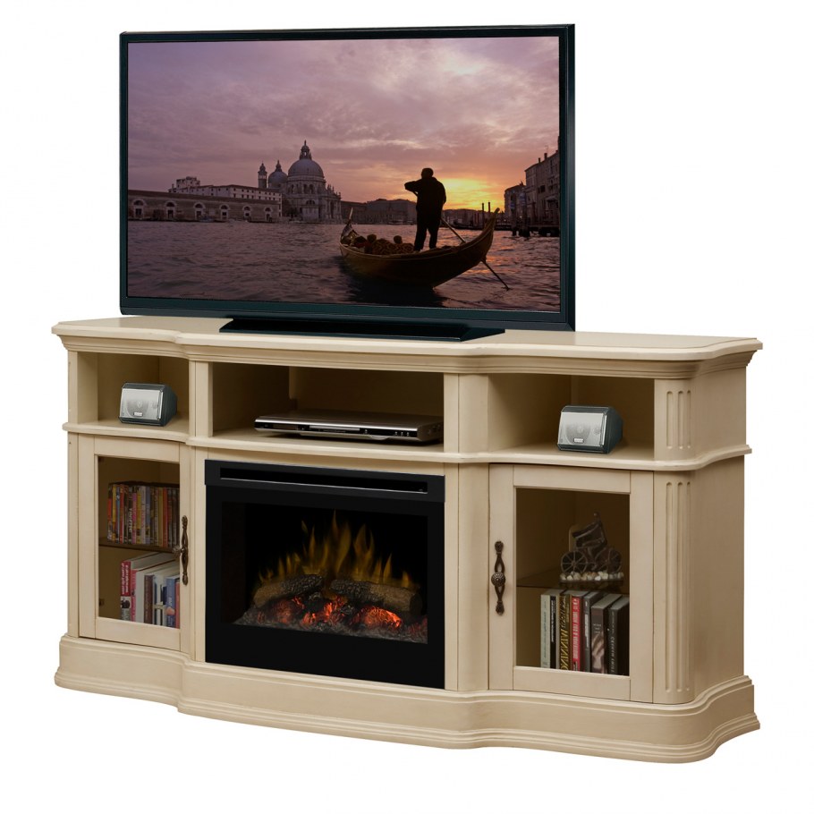 Тумба под телевизор с камином