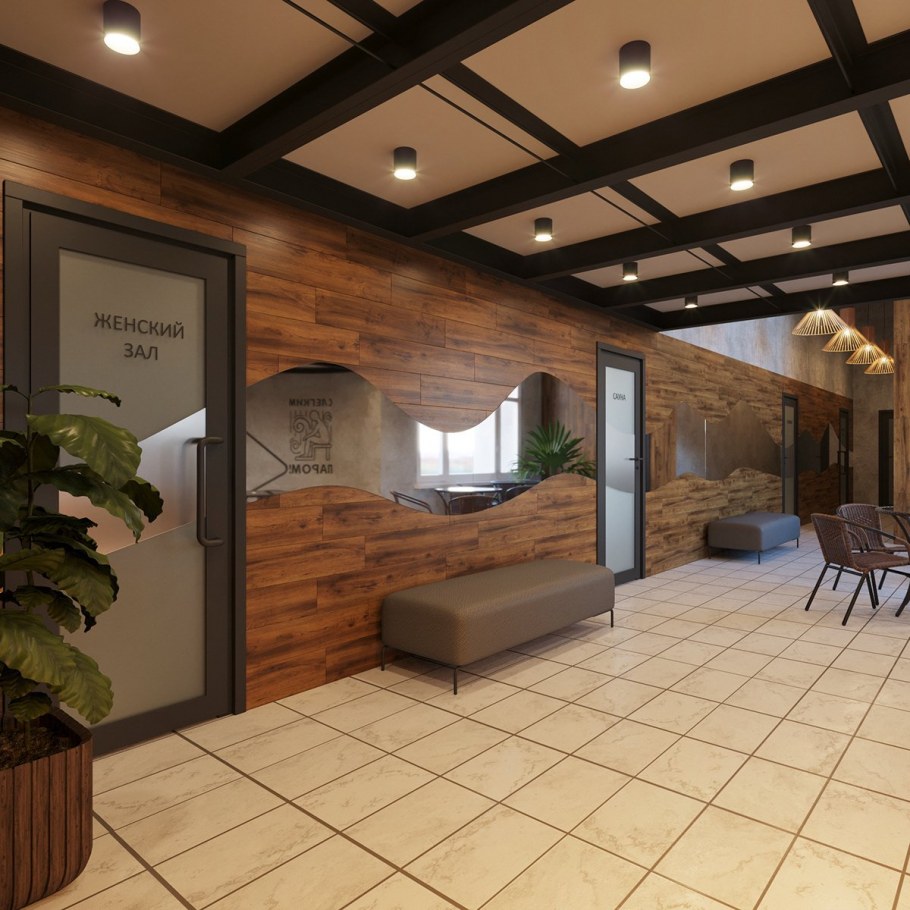 Интерьер банного комплекса