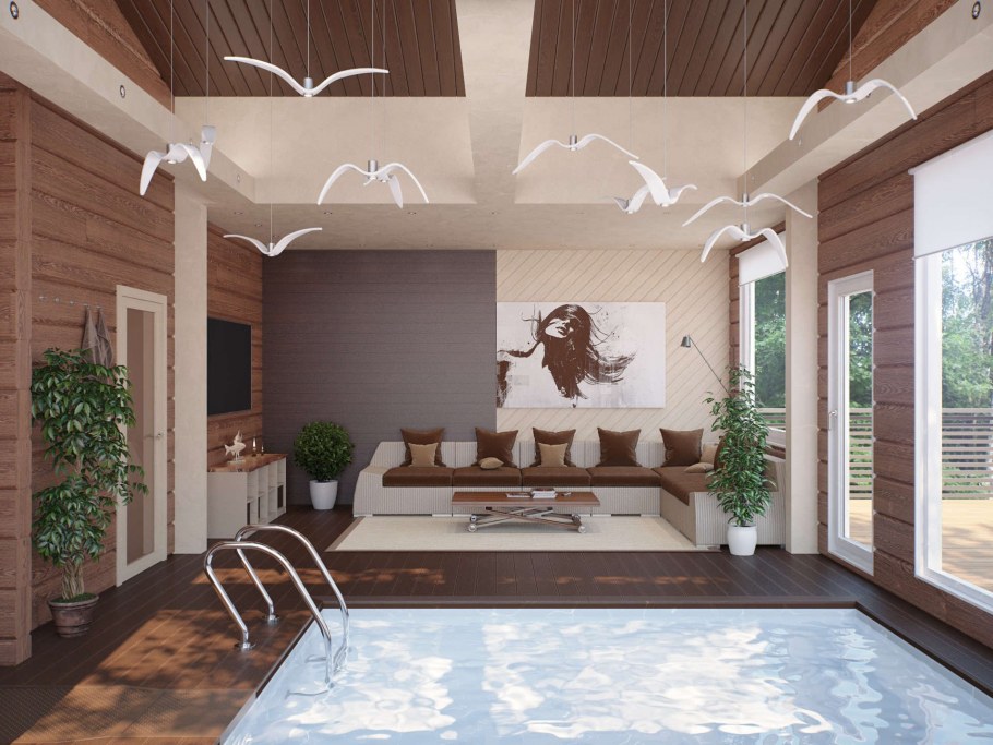 Интерьер банного комплекса