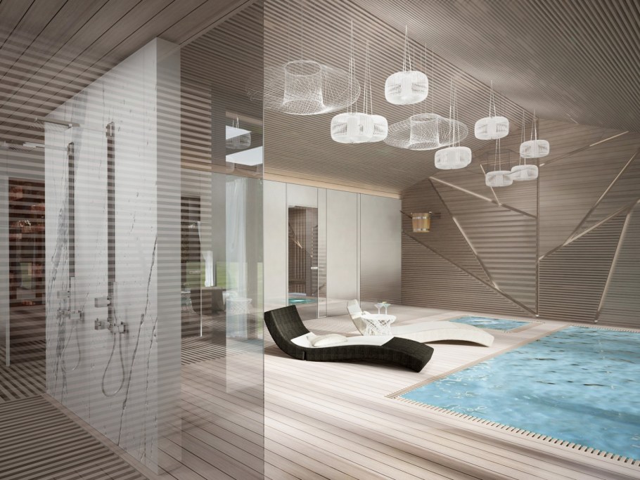 Интерьер банного комплекса