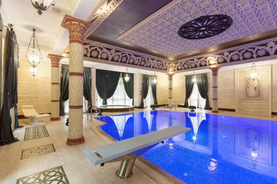 Отделка помывочной комнаты в бане