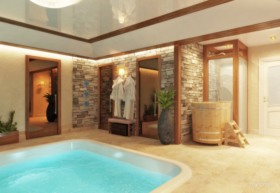 Банный комплекс в стиле Шале