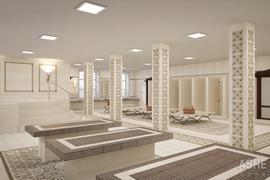 Дизайнерская отделка бани