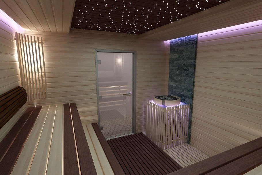Банный комплекс в современном стиле