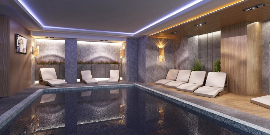 Проект бани из клееного бруса с бассейном