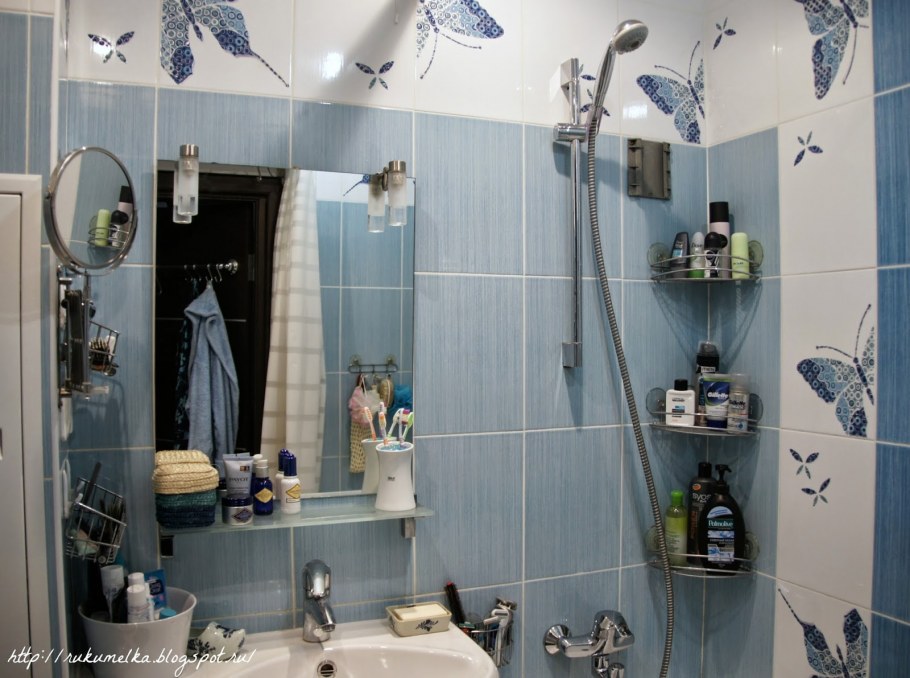 Размещение аксессуаров в ванной