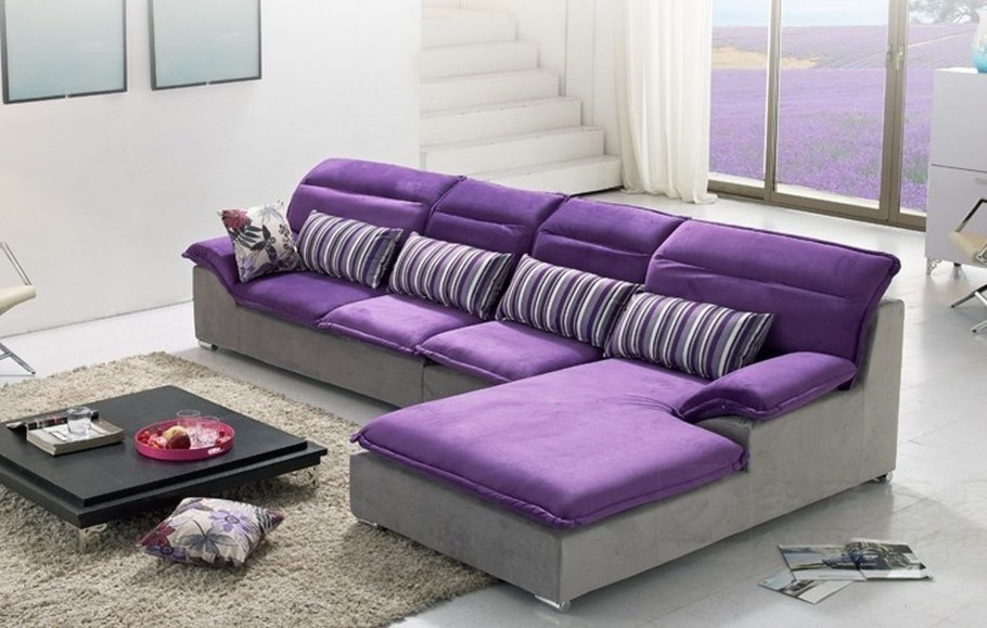 Двухцветный диван