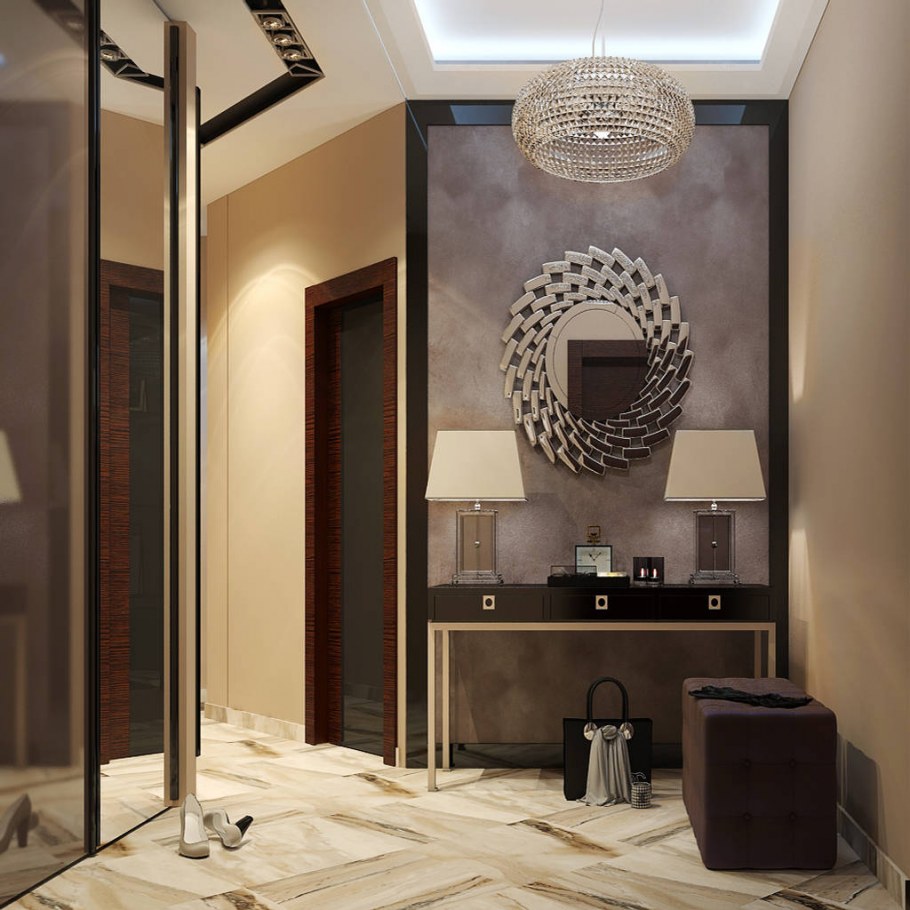 Коридор маленький в стиле ар деко