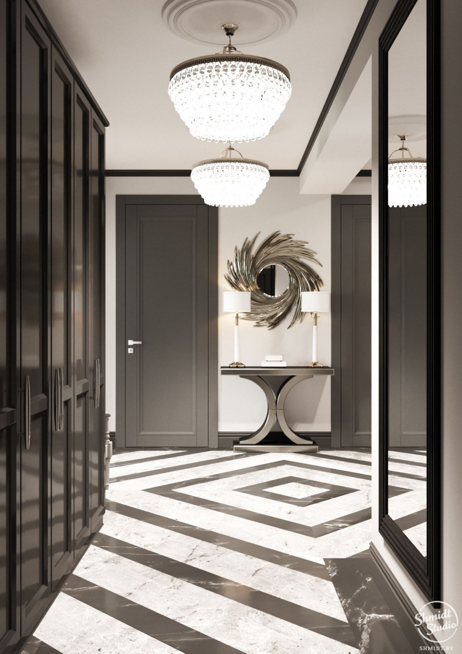 Холл коридор ар деко