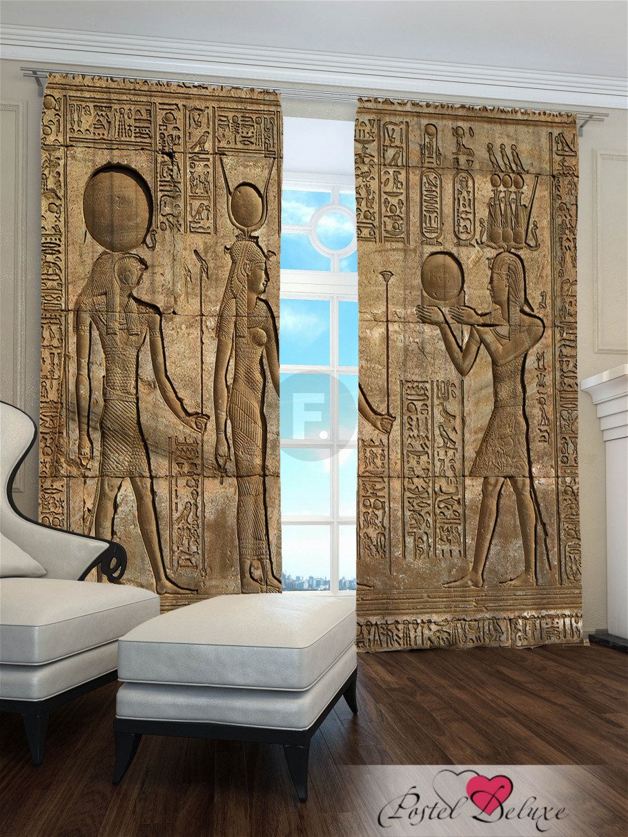 Шторы в египетском стиле
