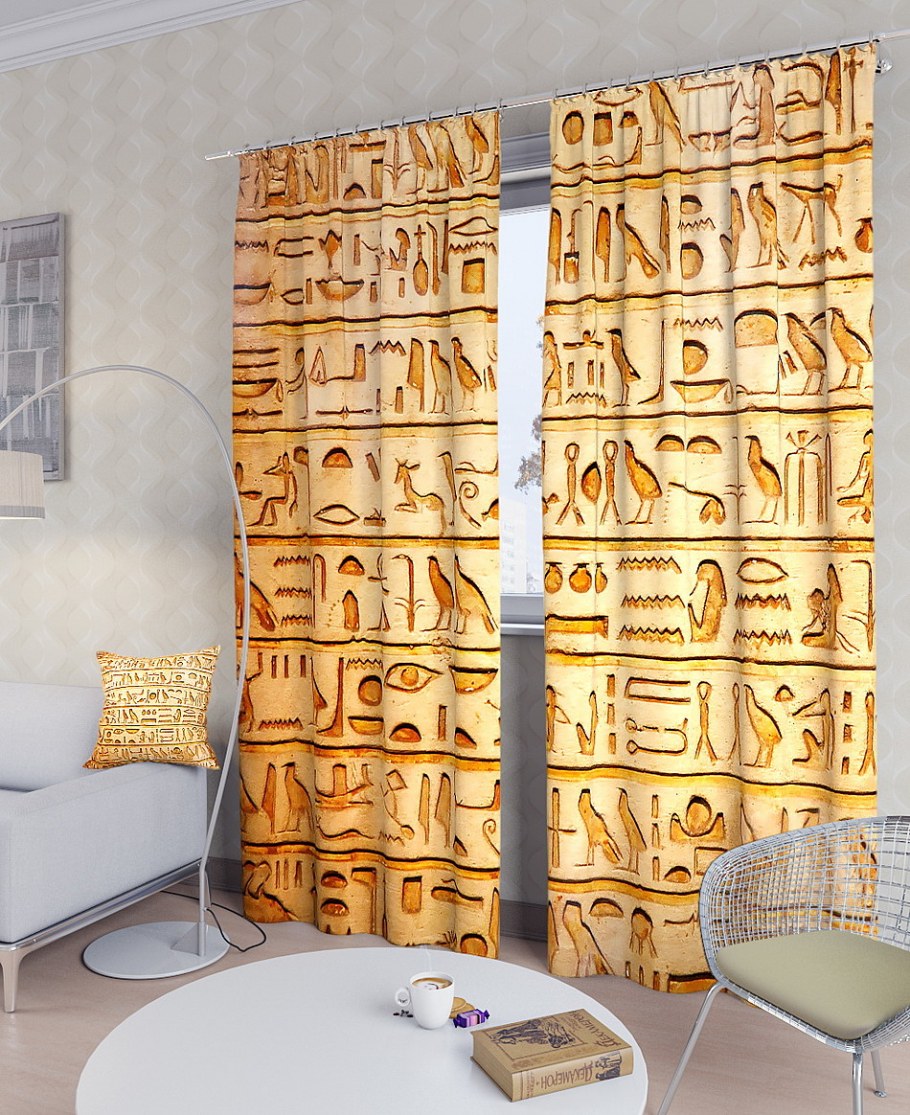 Шторы в египетском стиле