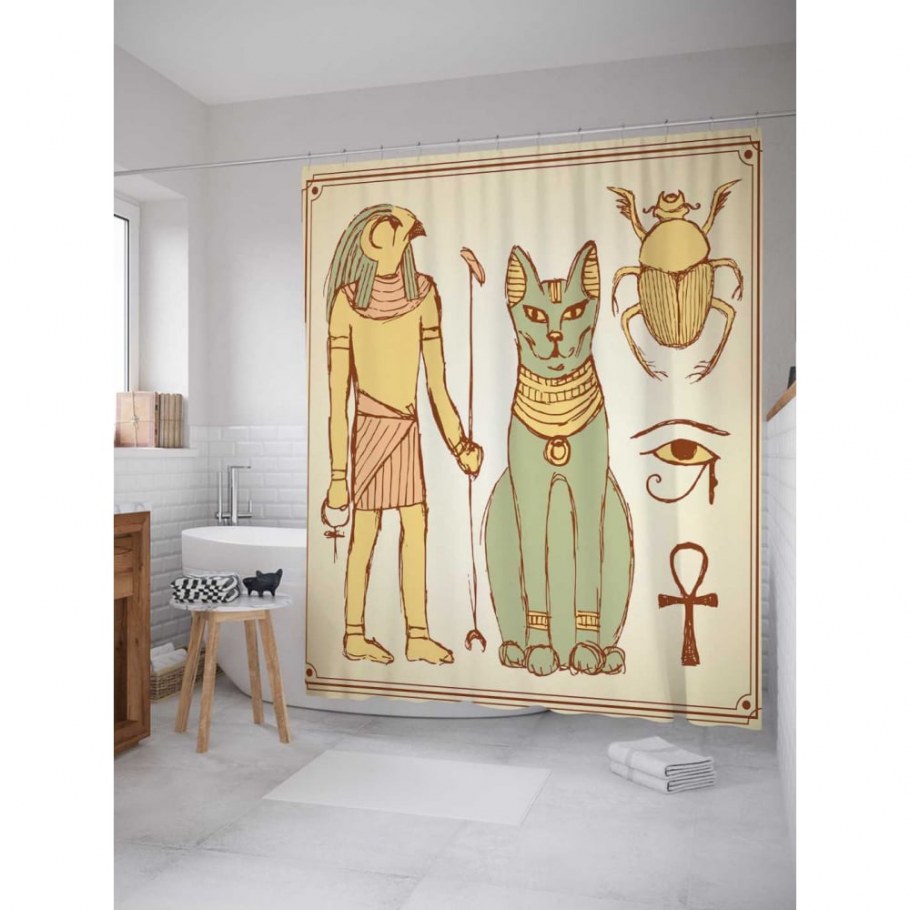 Штора для ванной Valiant Egypt Pharaon 145х180
