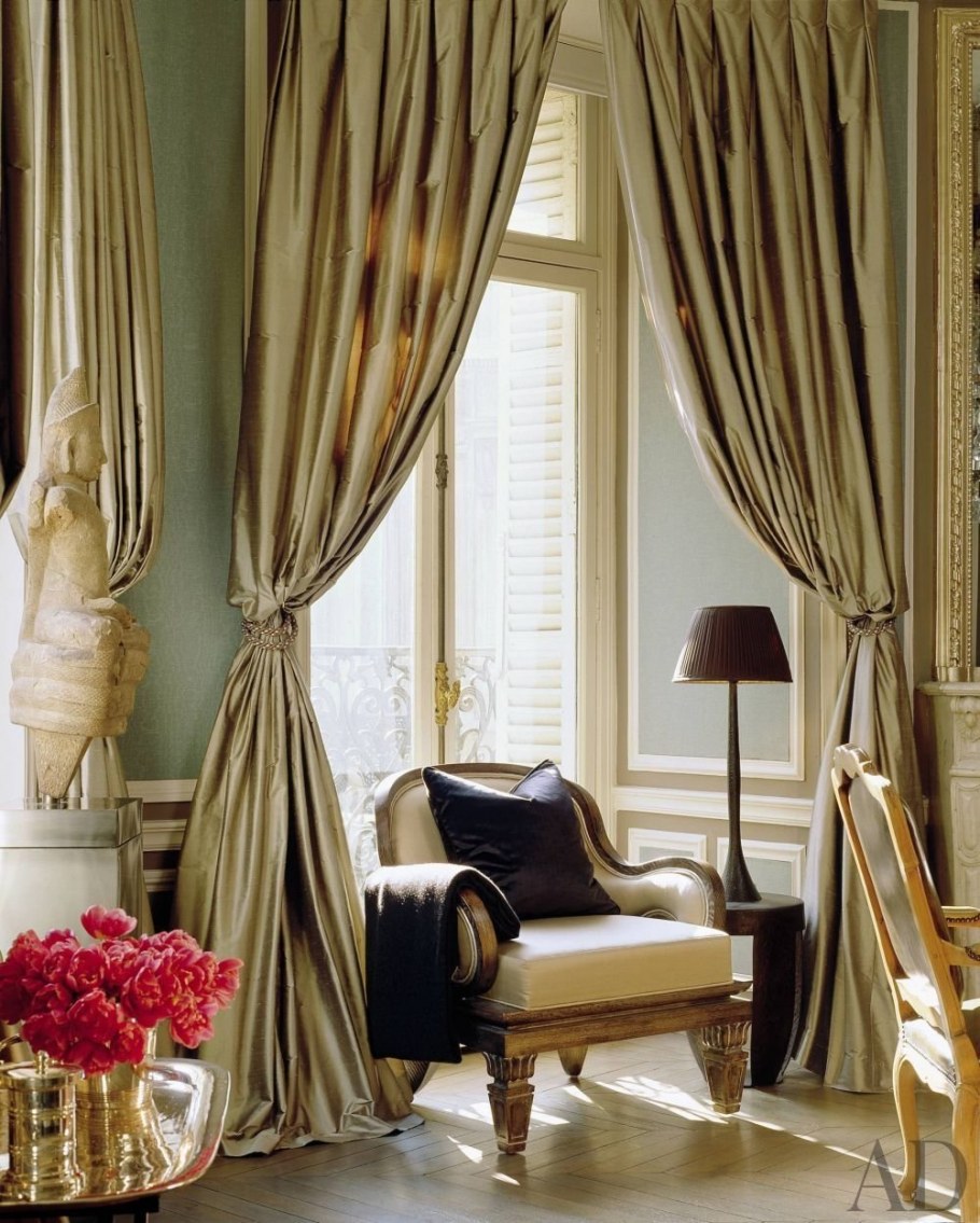 Шторы в тропическом стиле