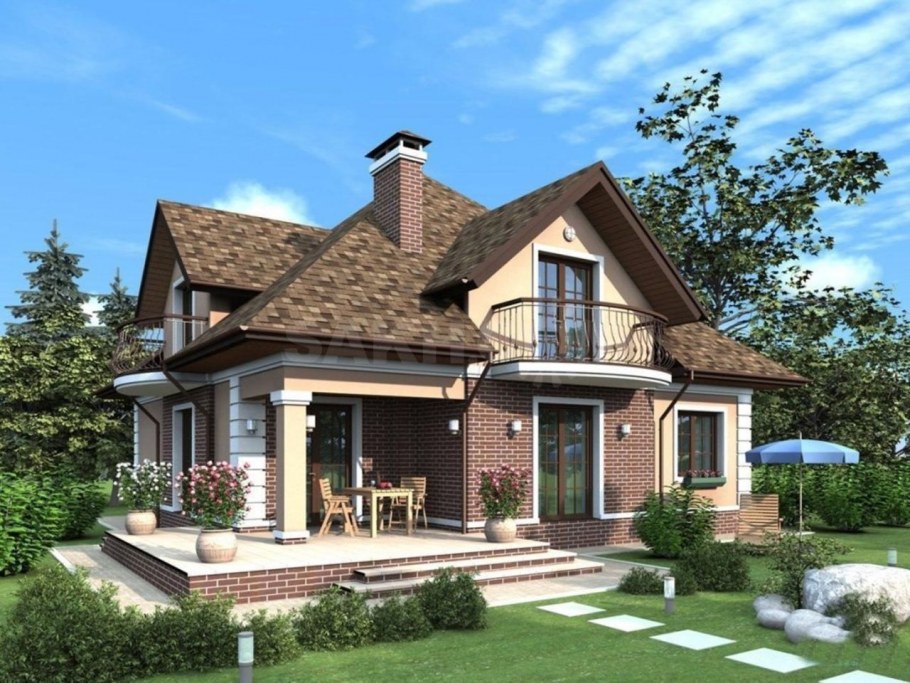 Красивый загородный домик