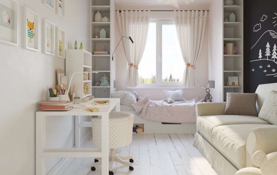 Детская комната в светлых тонах