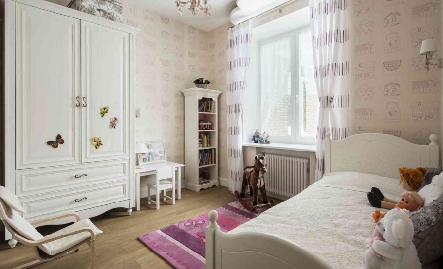 Детская для девочки в светлых тонах