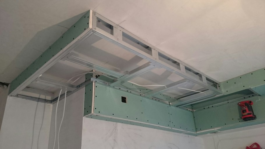 Короб Кнауф ГКЛ монтаж