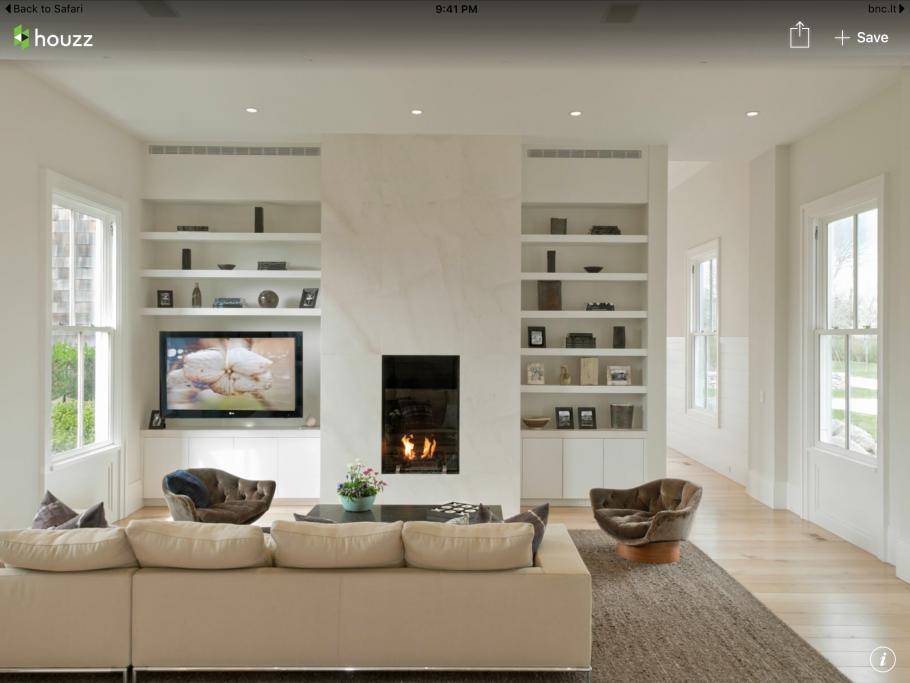 Гостиная с углублением в стене