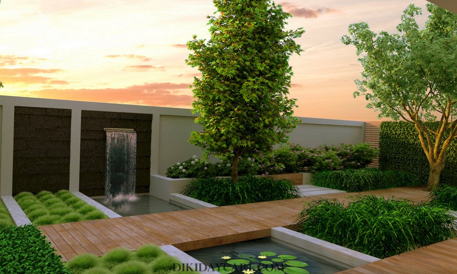 Ландшафтный стиль хайтек