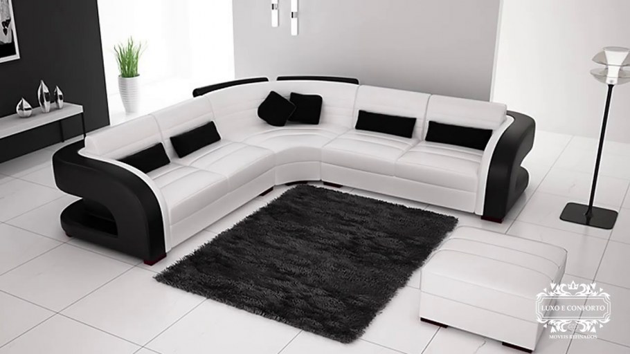 Диван черно белый