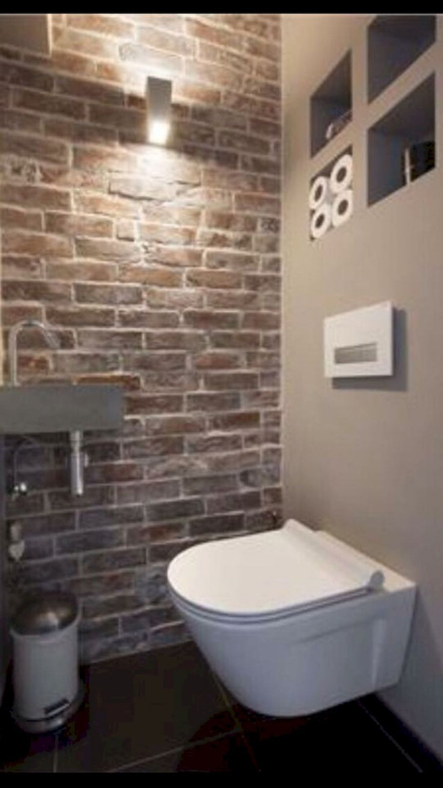 Туалет под декоративный кирпич
