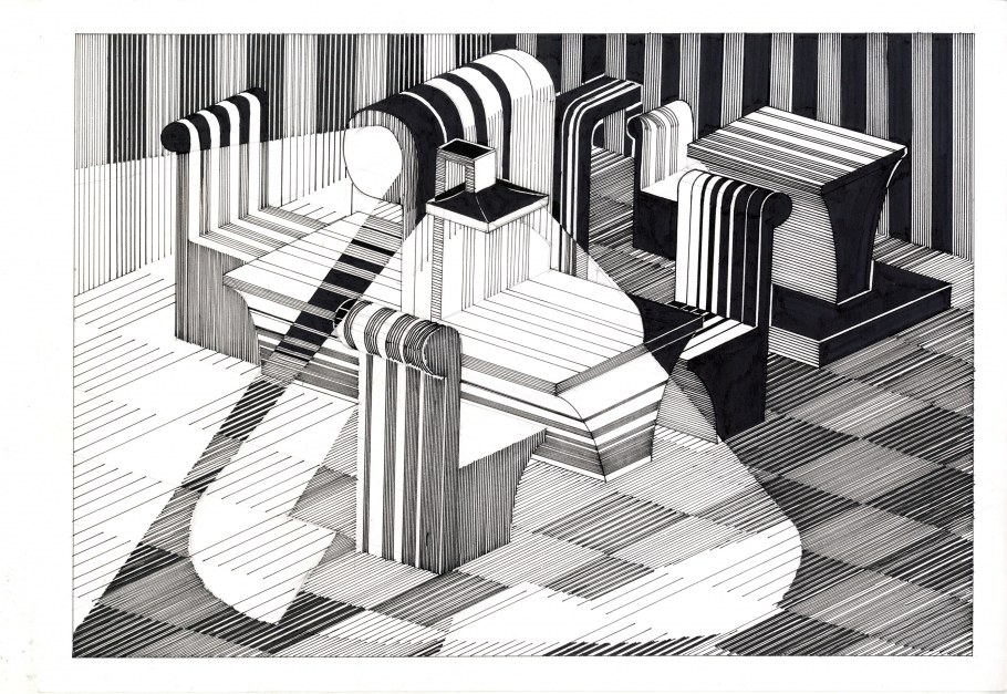 Динамичная композиция в интерьере