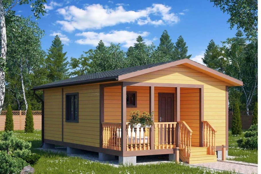 Небольшой каркасный домик