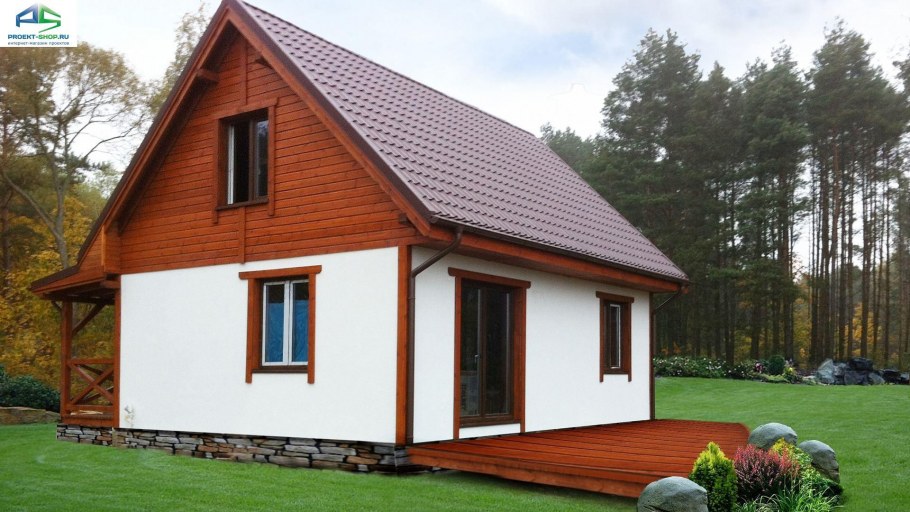Tiny House с односкатной крышей
