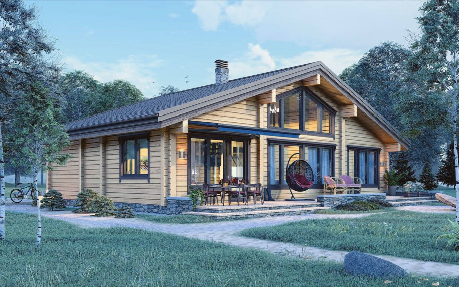 Шале из клееного бруса "Алпин"