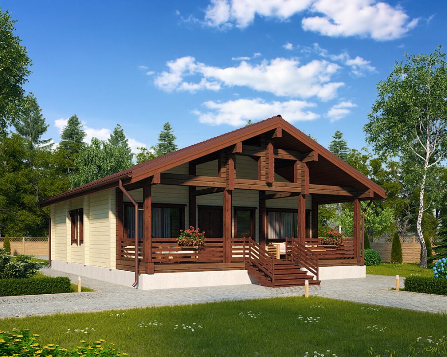 Шале из клееного бруса Алпин проект