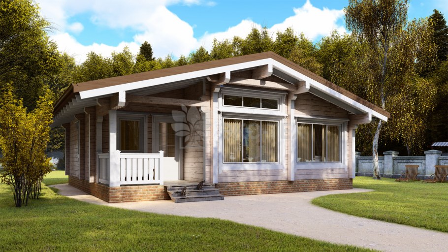 Проект Скандинавия из клееного бруса