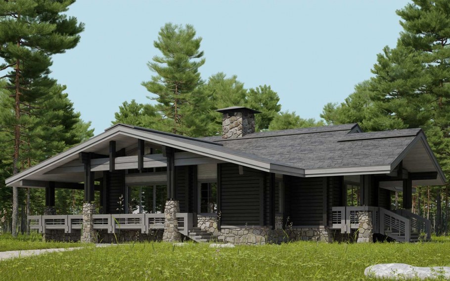 Шале из клееного бруса "Алпин"