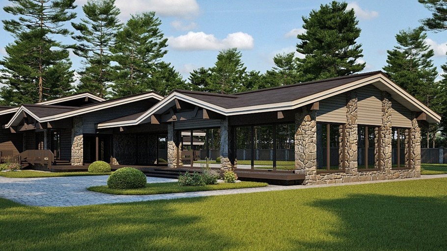 Каркасник Шале одноэтажные