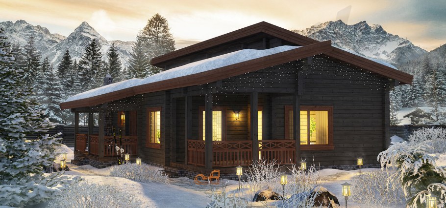 Шале из клееного бруса "Алпин"