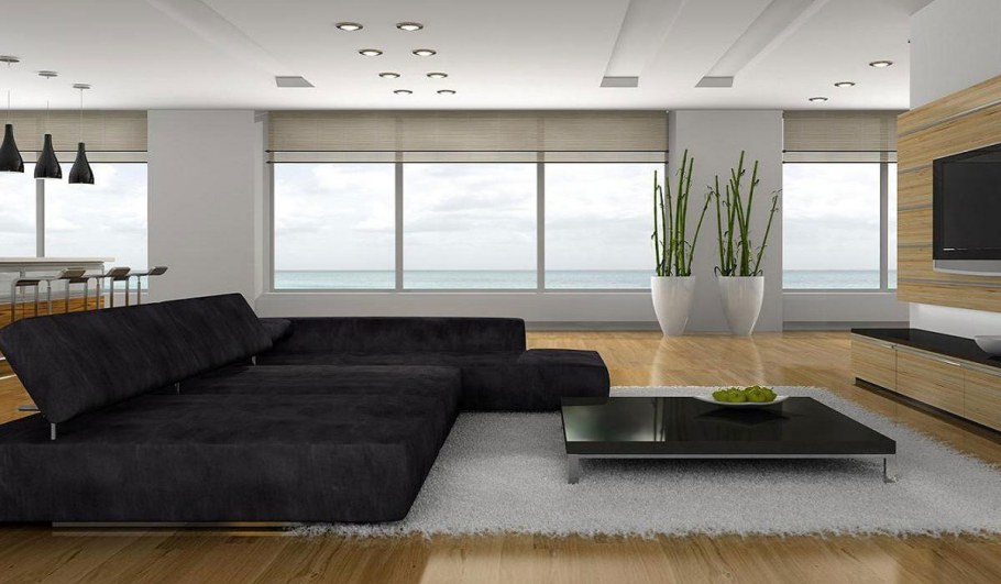 Гостиная с диваном Минимализм