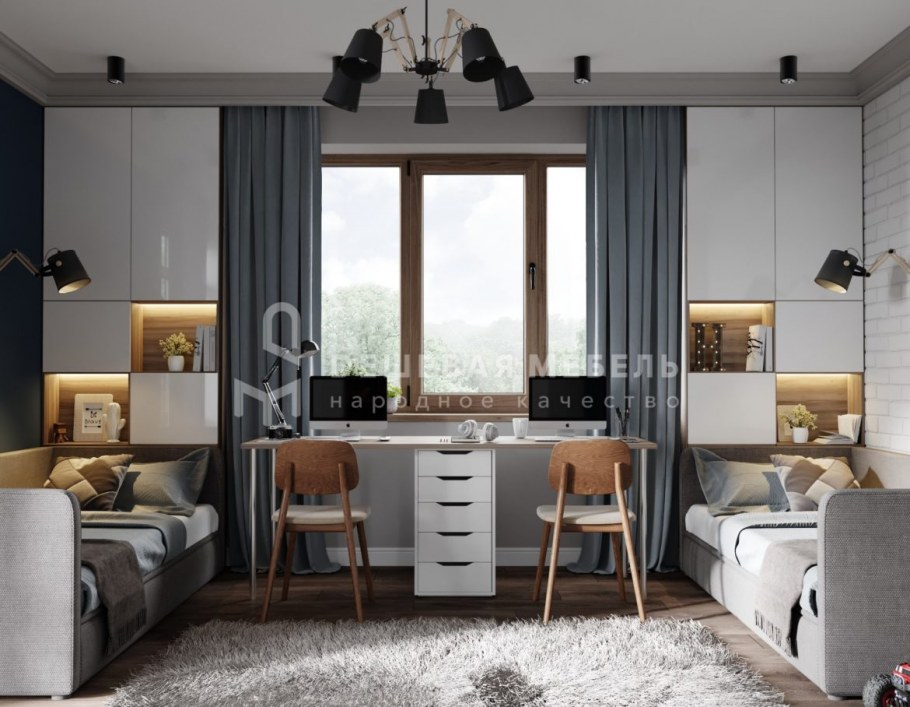 СТУВА кровать в интерьере детской