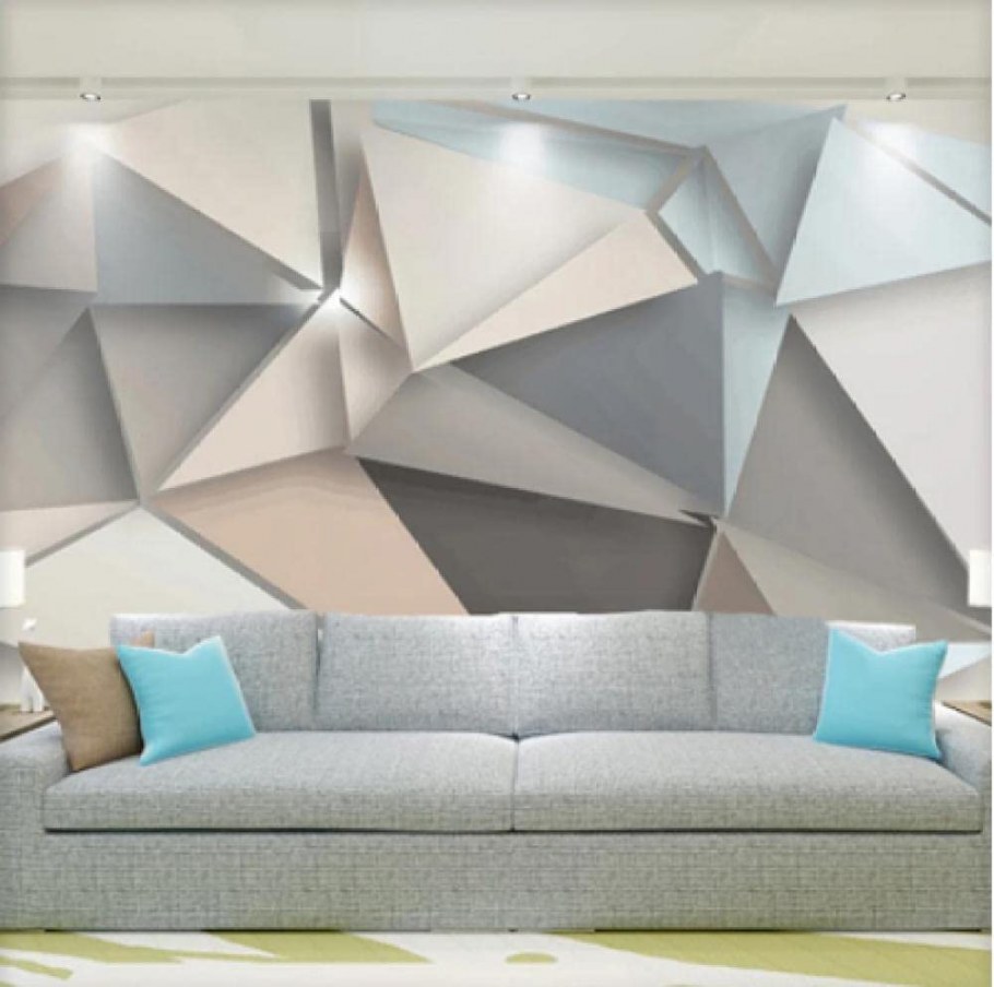 Геометрический декор стен