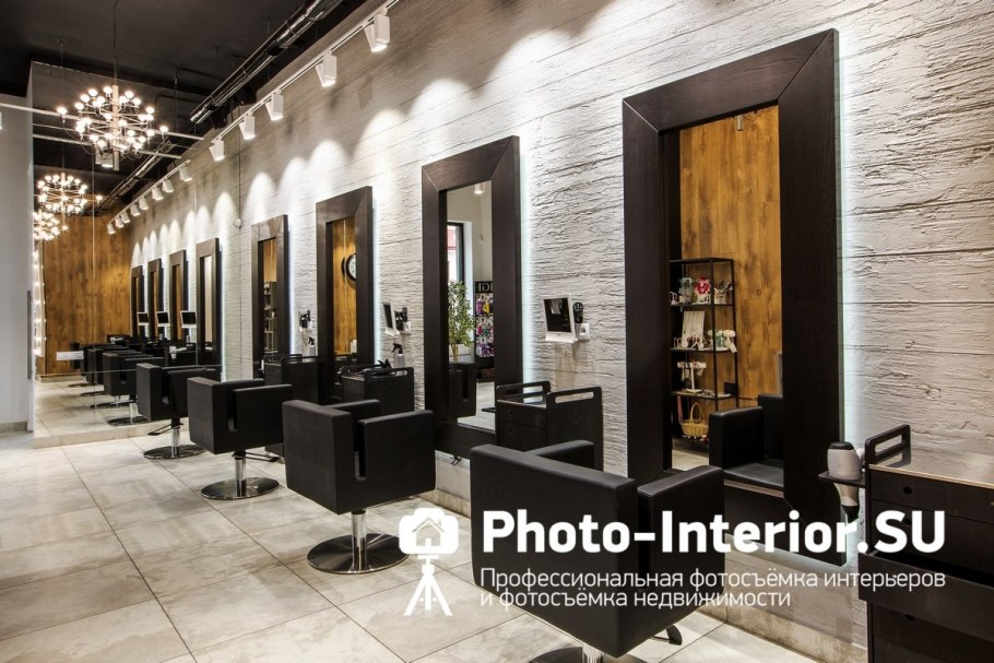 Интерьер салона красоты в стиле лофт