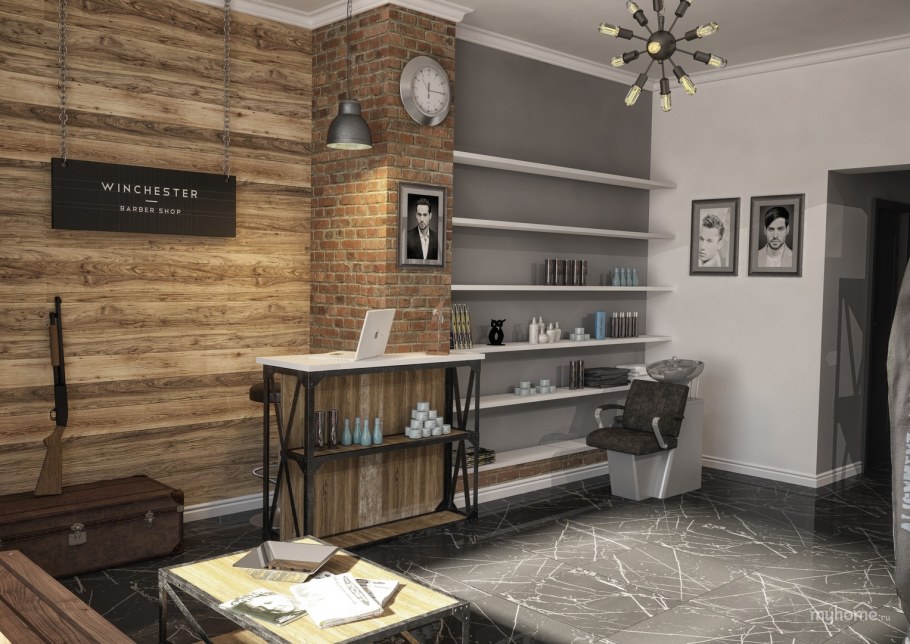 Салон красоты в деревянном стиле