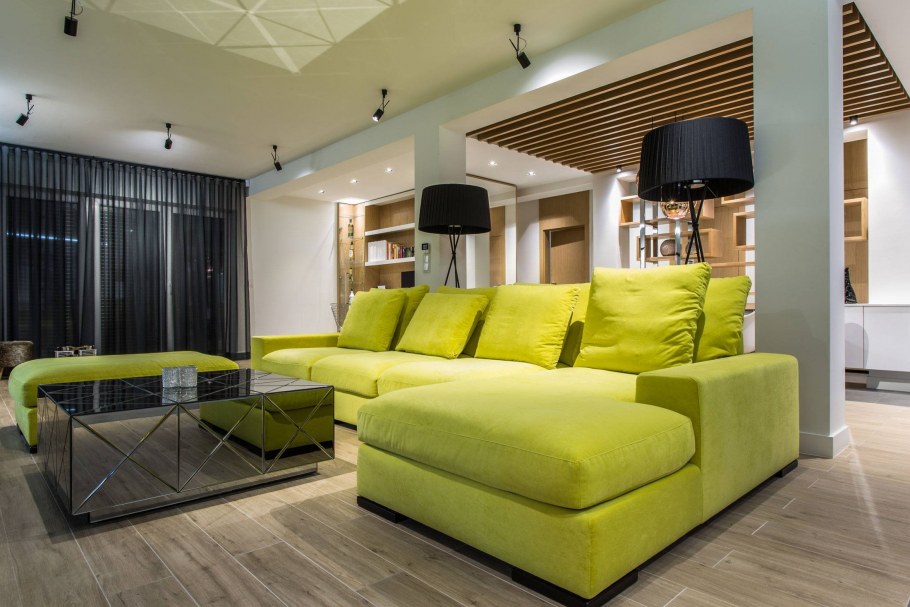 Зеленая мебель в интерьере