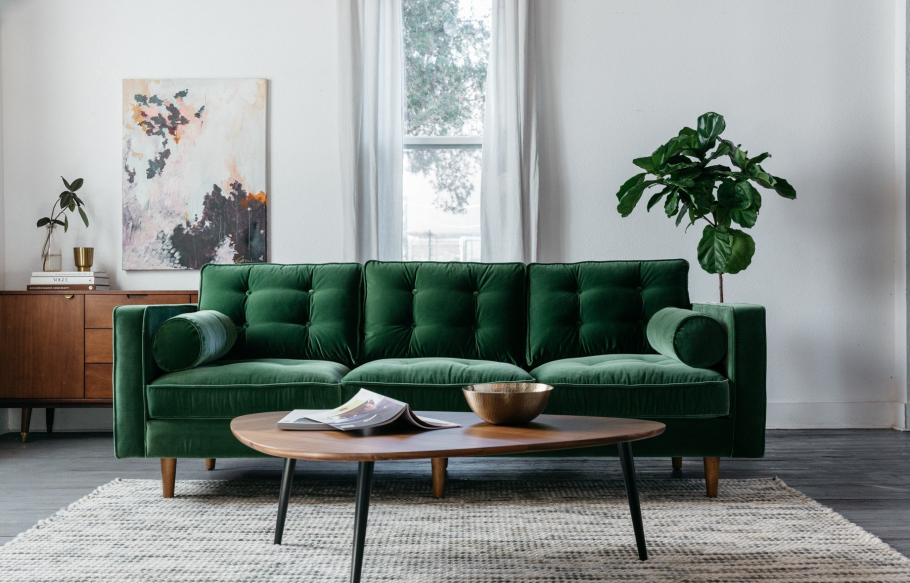 Диван Cubus sk Design зеленый изумрудный