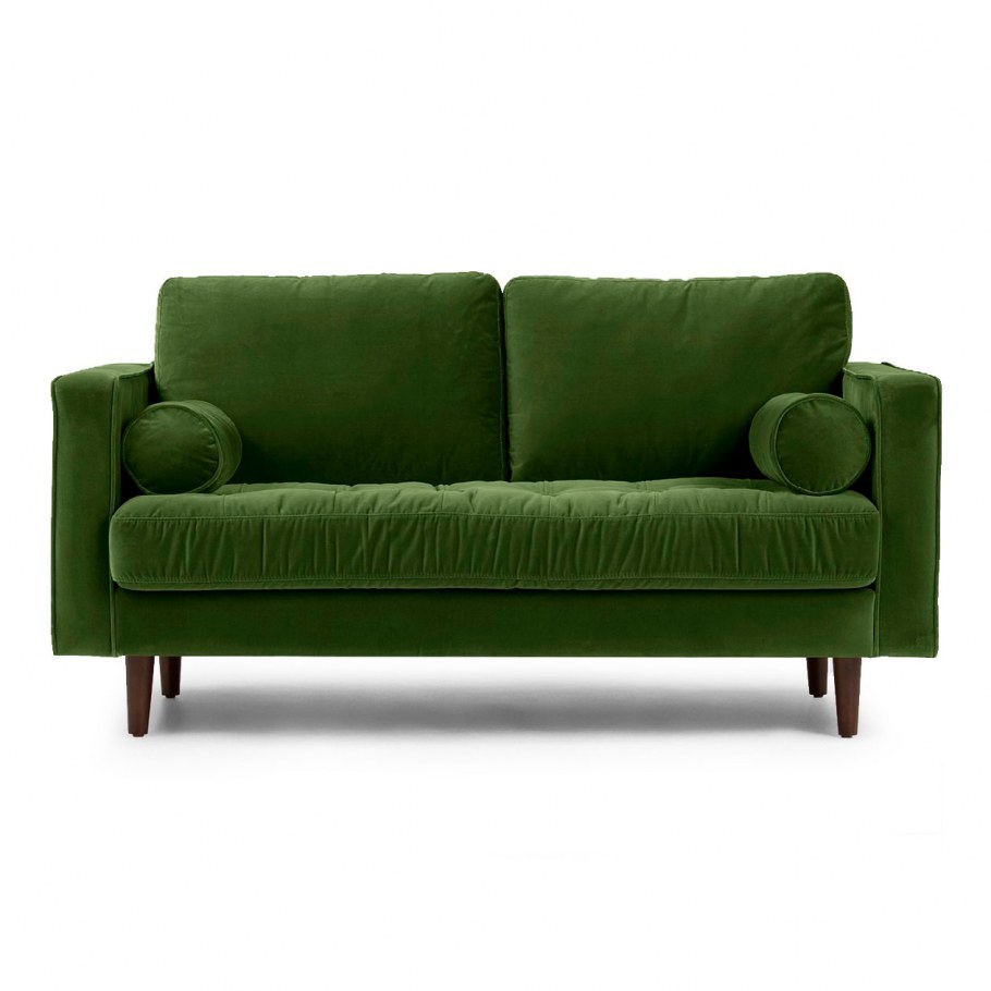 Зеленый диван винтертере