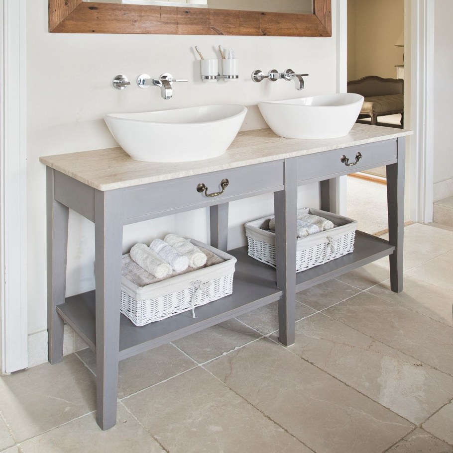 Столик в ванную комнату под раковину