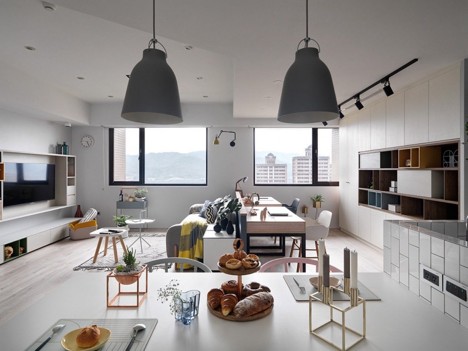 Гостиная Сканди освещение