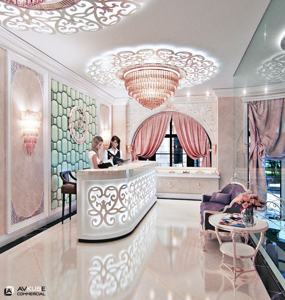 Интерьер маленькой парикмахерской